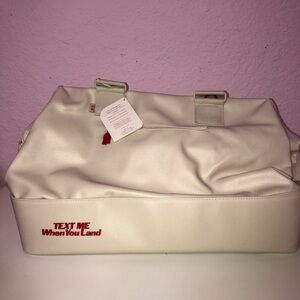 BEIS Text Me Weekender in Cream